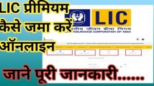 How premium pay LIC online